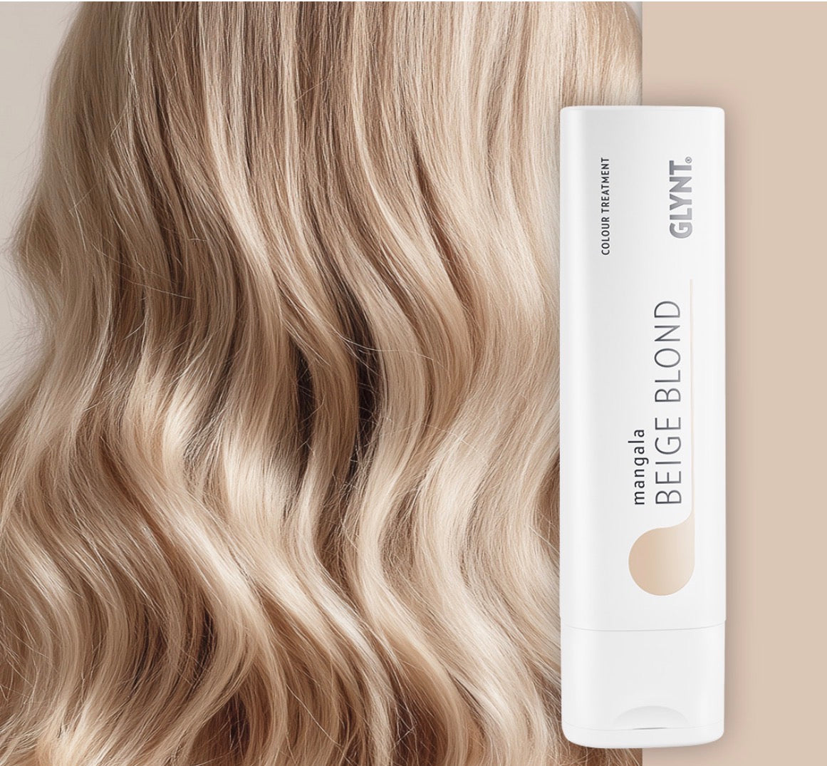Maska koloryzująca Glynt MANGALA BEIGE BLOND – odświeżenie koloru i blask z pielęgnacją