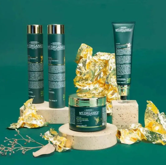 My.Organics My.Luxe Zestaw Prezentowy Szampon 250 Ml + Odżywka 250 Ml + Maska Do Włosów 200 Ml + Krem Do Spłukiwania 100 Ml